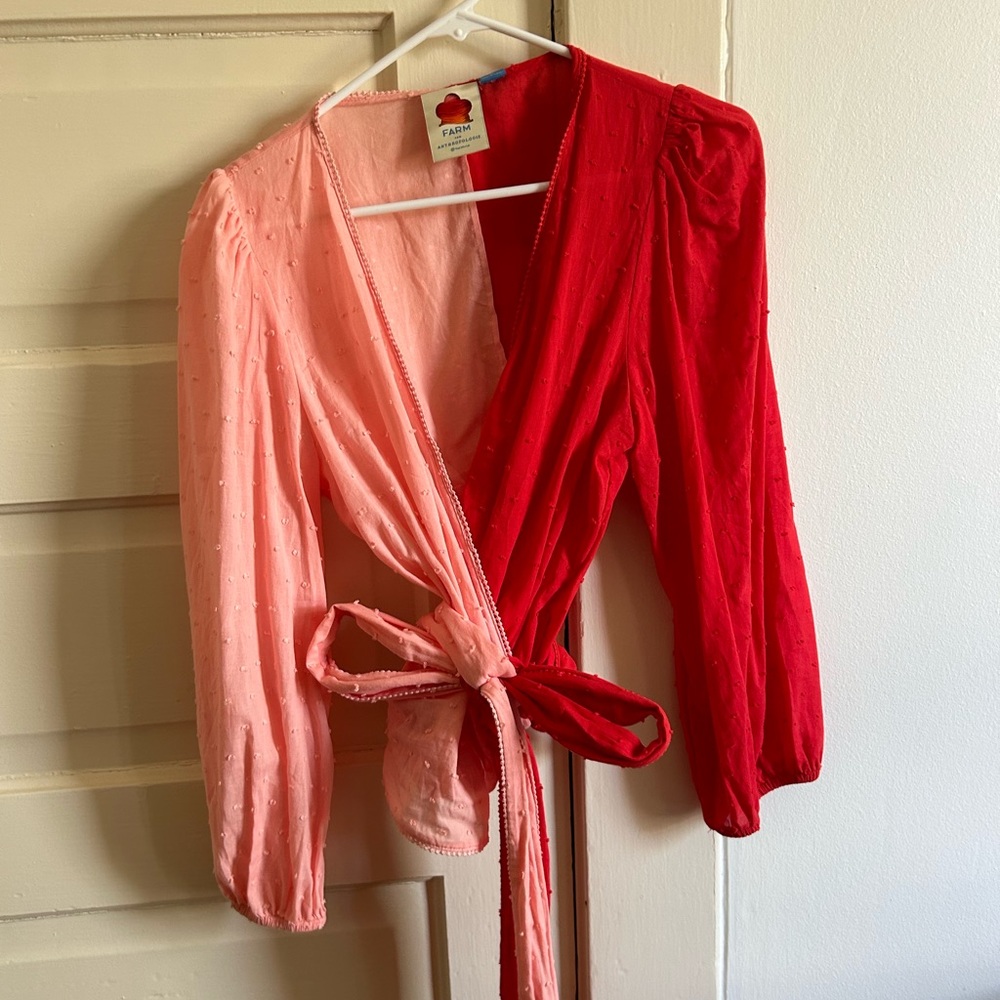 Farm Rio Wrap top